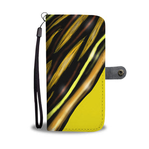 Yellow Mustard Design Leather Look Wallet Phone Case