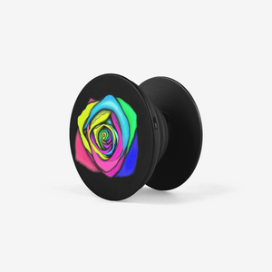 Rainbow Rose Collapsible Grip & Stand for Phones and Tablets