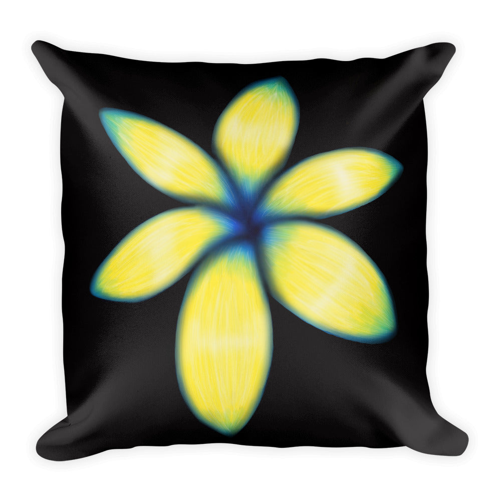 Yellow Flower Floral Pillow 2