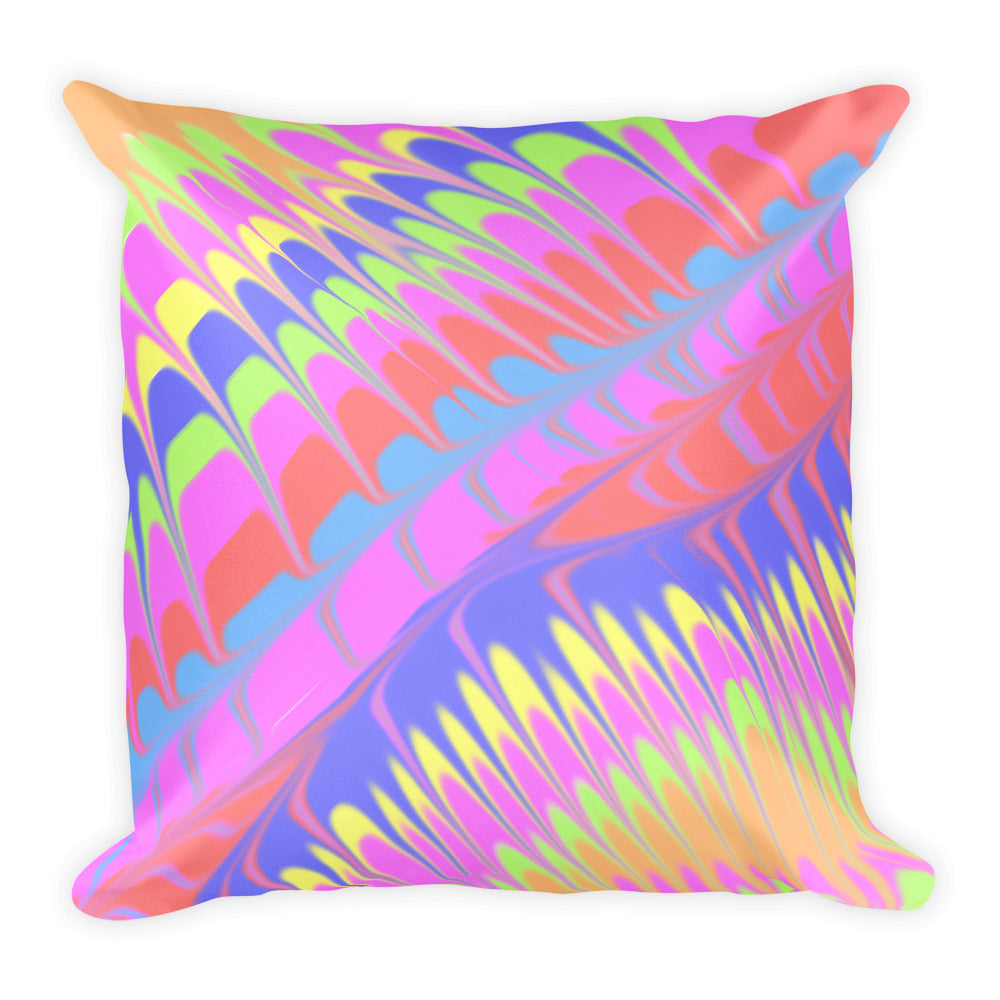 Pour Painting Inspired Throw Pillow