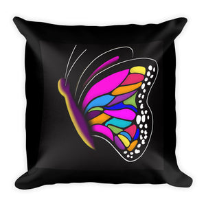 Multicolor Butterfly Throw Pillow