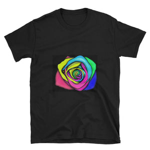 Rainbow Rose Flower Unisex T-Shirt