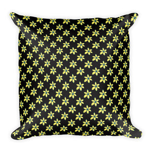 Yellow Flower Floral Pillow