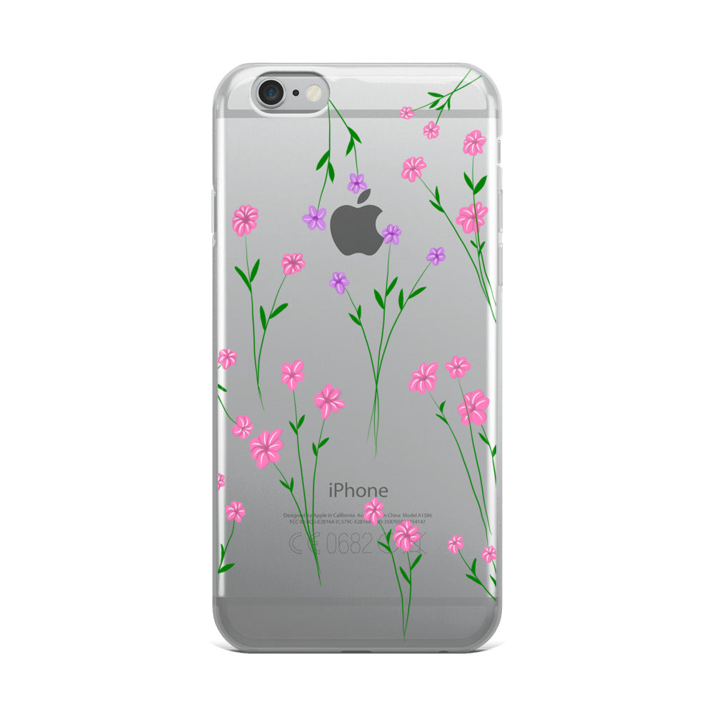 Pressed flower look iPhone Case