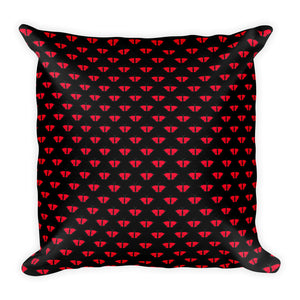 Red Butterfly Throw Pillow 2