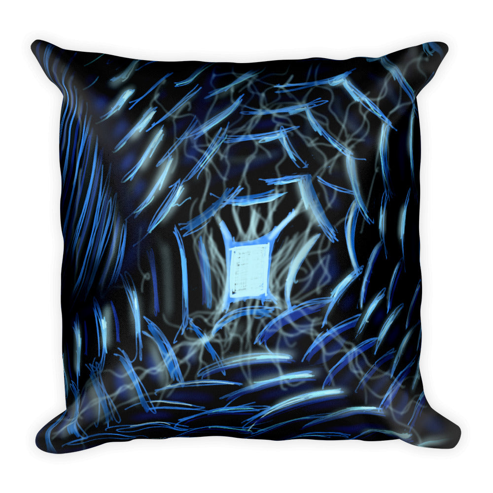 Light at the End of the Tunnel Abstract Art Throw Pillow
